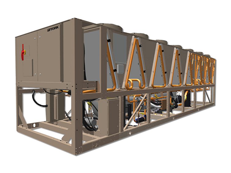 yvfa air cooled vsd screw chiller with integrated free cooling