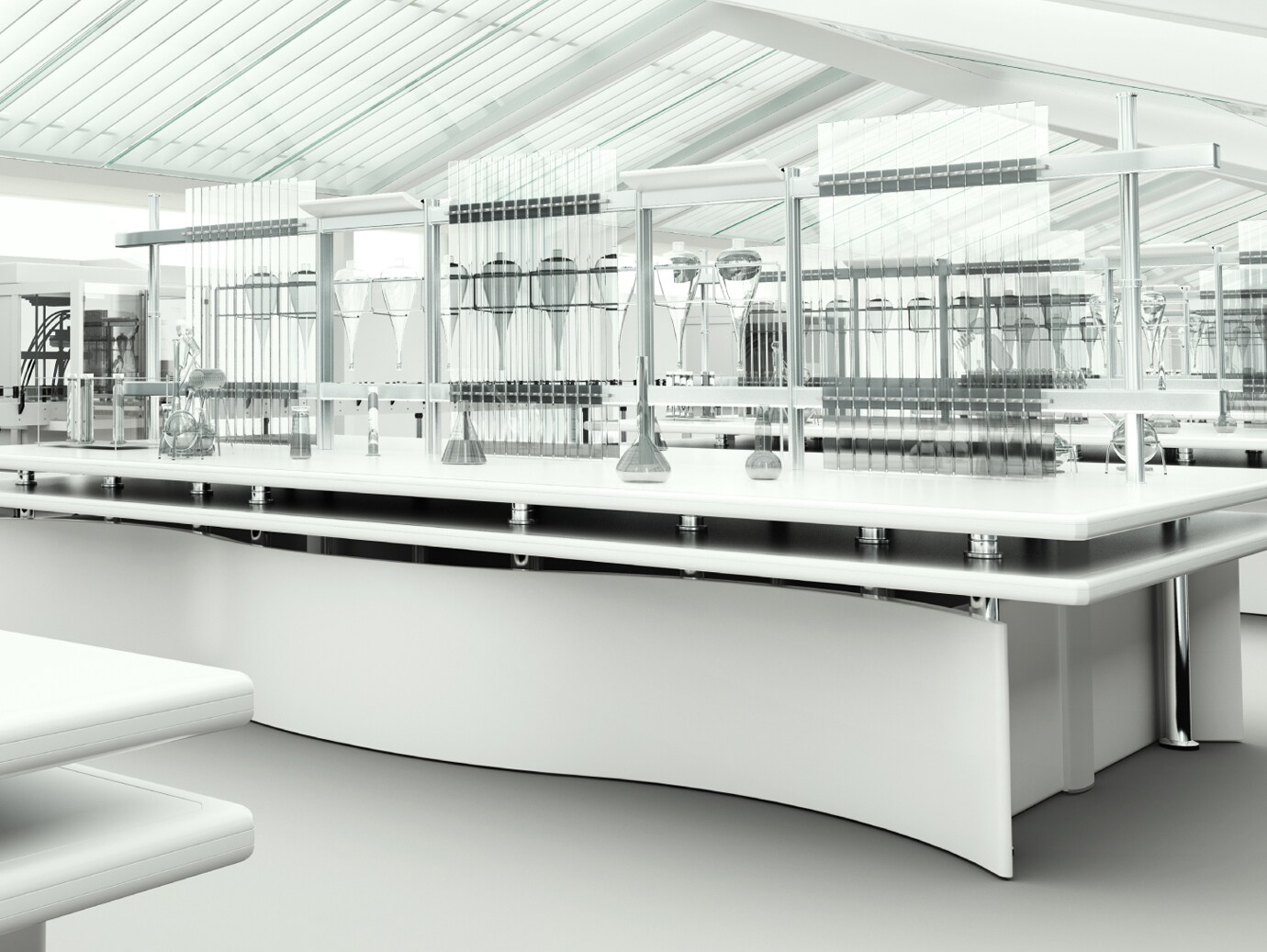 A pharmaceutical production room