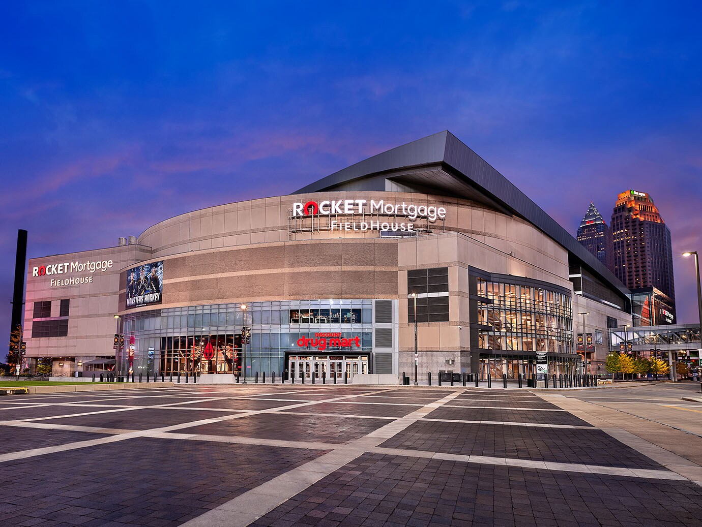 Exterior of Rocket Mortgage FieldHouse